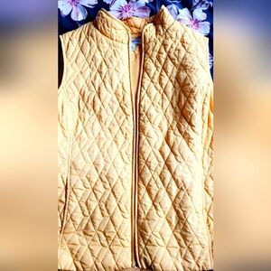 XLarge Croft & Barrow Yellow Quilted Puffer Vest